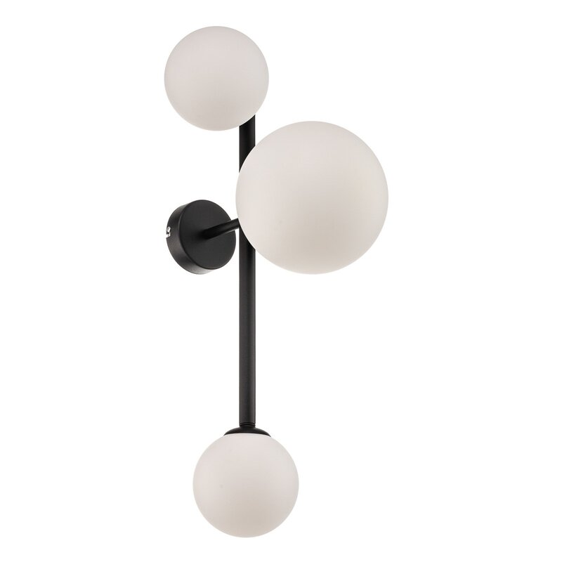 Euluna Wandleuchte Dione Wandlampe Lampe Leuchte Wohnzimmer 3 flammig schwarz - 5904798654375