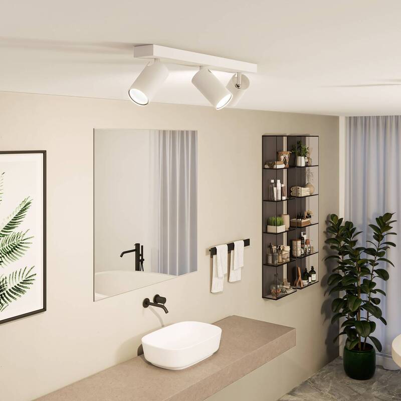 Philips Deckenstrahler Spot Lampe GU10 Weiß 3er Leuchte für Badezimmer Flur - 8720169299115