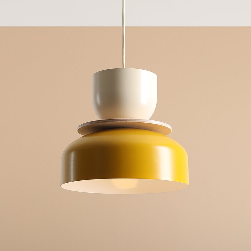 ALDEX Hängeleuchte Uto Lampe Pendelleuchte Deckenlampe gelb/creme Metallschirm - 5904798659059