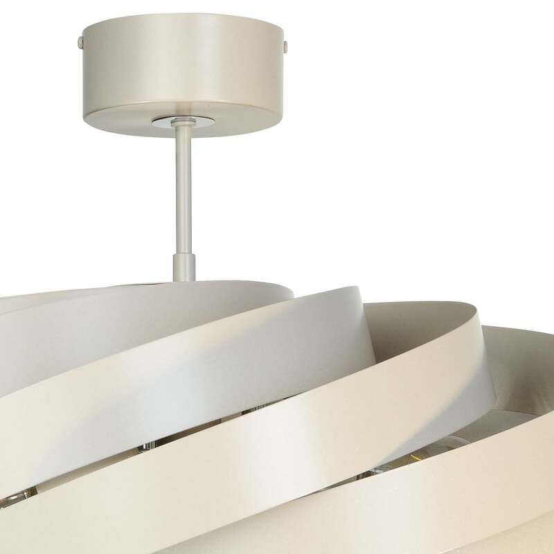 Euluna Deckenleuchte Vento LED Lampe dimmbar beige Ø60cm 4-flammig Metall 40cm - 4251911787337