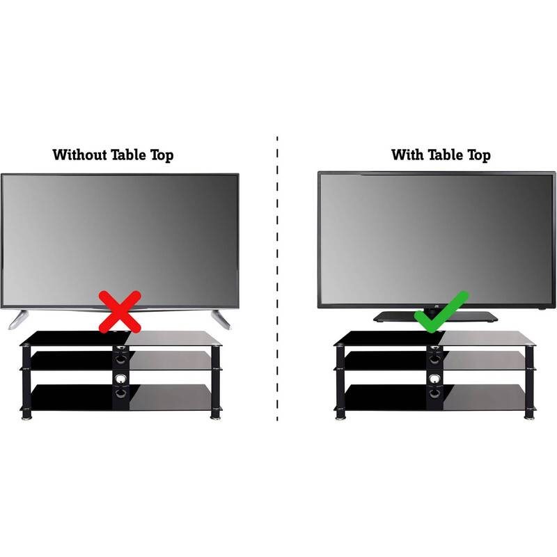SpeaKa Professional TV-Standfuß neigbar schwenkbar höhenverstellbar schwarz - 4016139159669