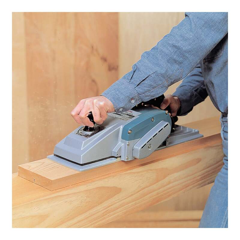 Makita Zimmermannshobel 1806B Hobelmaschine Holzarbeiten 1200W 170mm blau - 0088381003957