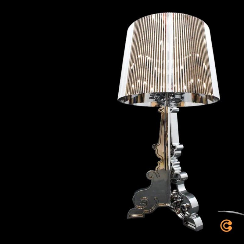 Kartell Bourgie LED-Tischleuchte Lampe silber Polycarbonat Tischlampe Leuchte - 8034105780941