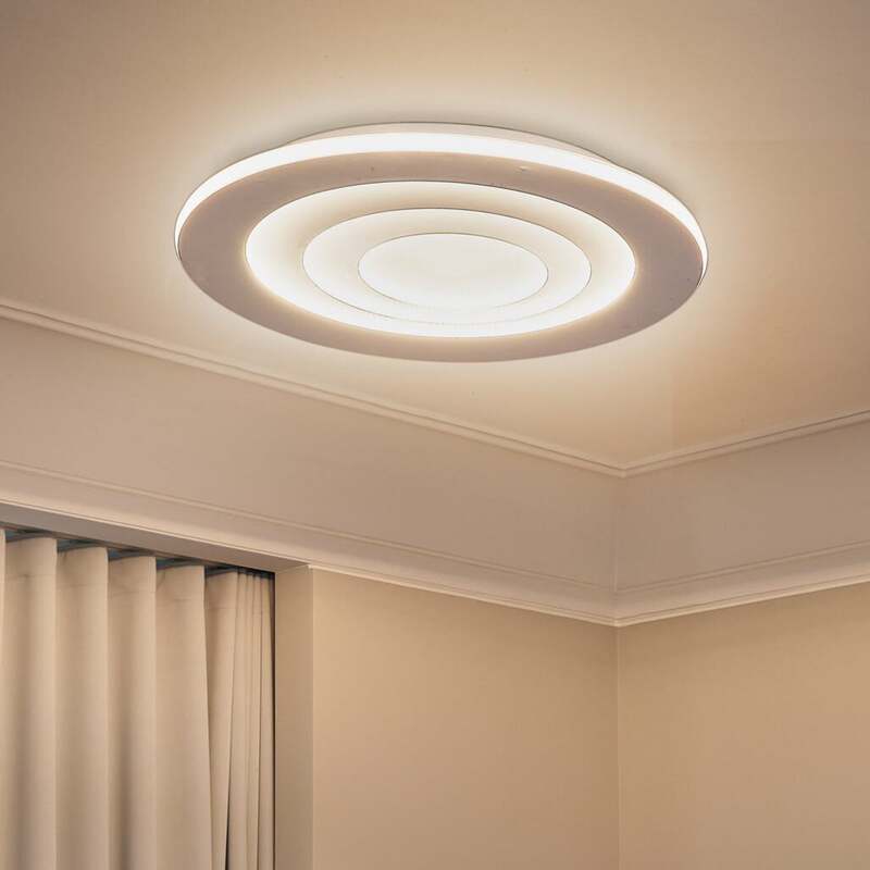 OSRAM LED-Deckenleuchte Lampe ORBIS SPIRAL ROUND weiß Stahl Leuchte Ø69cm - 4099854450464