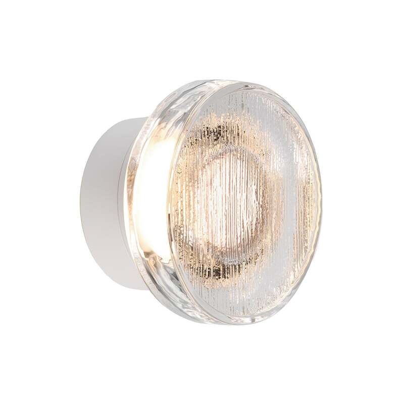Marset Außenwandleuchte Roc LED Lampe Gartenleuchte dimmbar weiß Ø17cm IP65 - 8435516896700