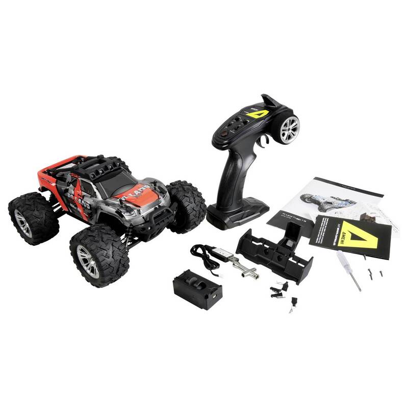 Amewi RC Modellauto Elektro Truggy 1:16 Allradantrieb 48 km/h rot RtR 2,4 GHz - 4262500348679