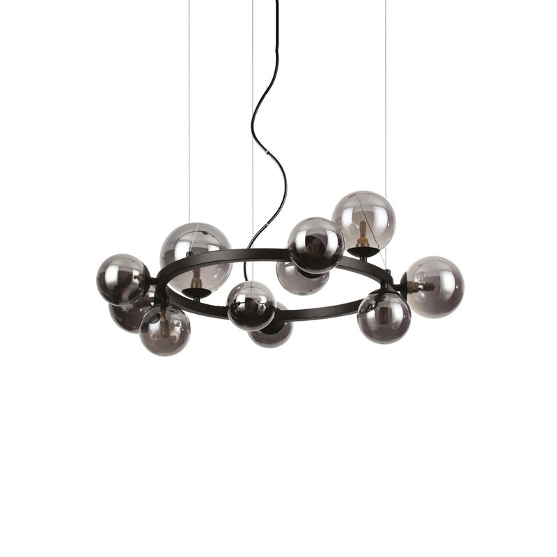 Ideallux Perlage Hänge schwarz schwarz Ø 73 Deckenlampe Deckenleuchte Lampe Spot - 8021696271392