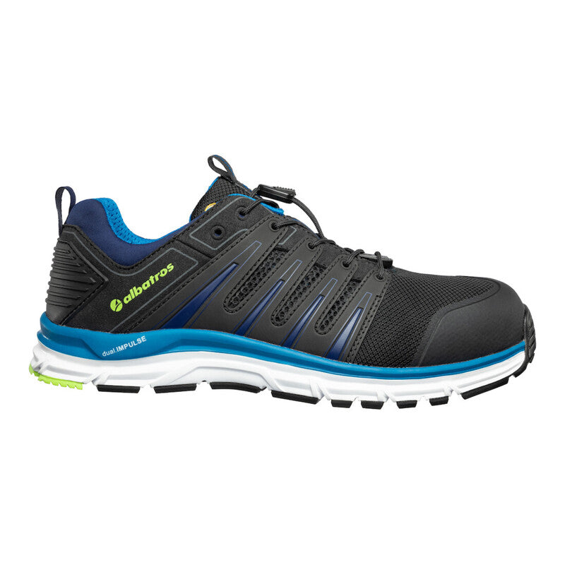 Albatros Halbschuh S1P Breeze Impulse Low ESD HRO SRA Gr. 42 schwarz blau Schuh - 4051428088626