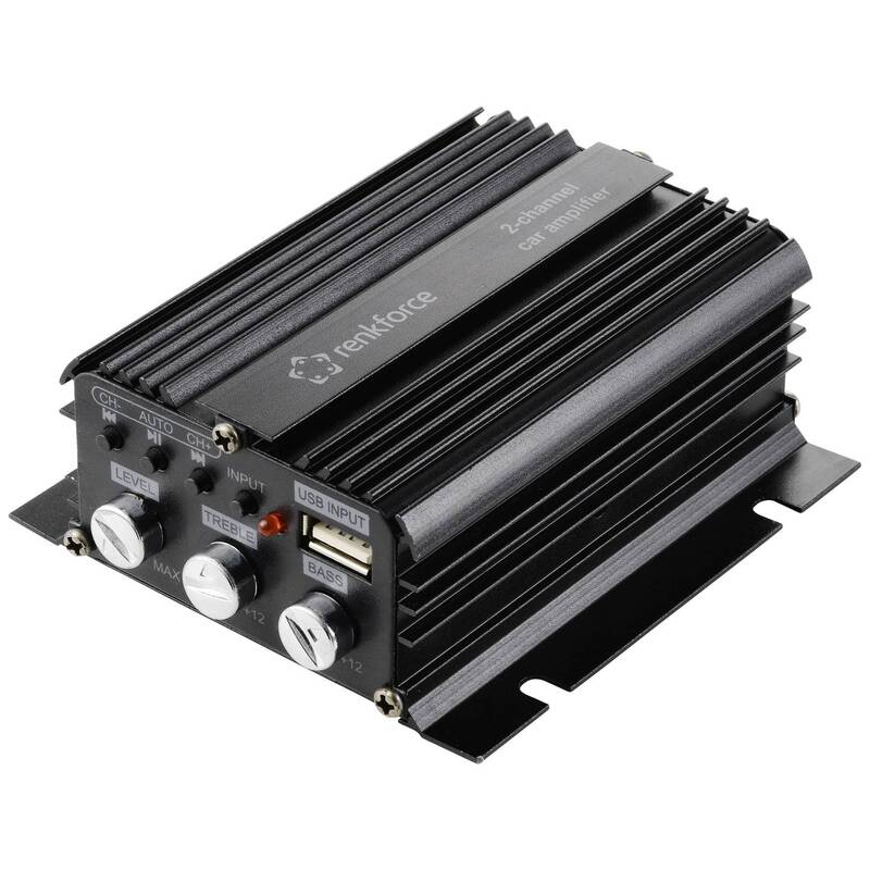Renkforce 2-Kanal Endstufe RF-CMP-202 Bluetooth USB Audiowiedergabe 100W schwarz - 4064161213705