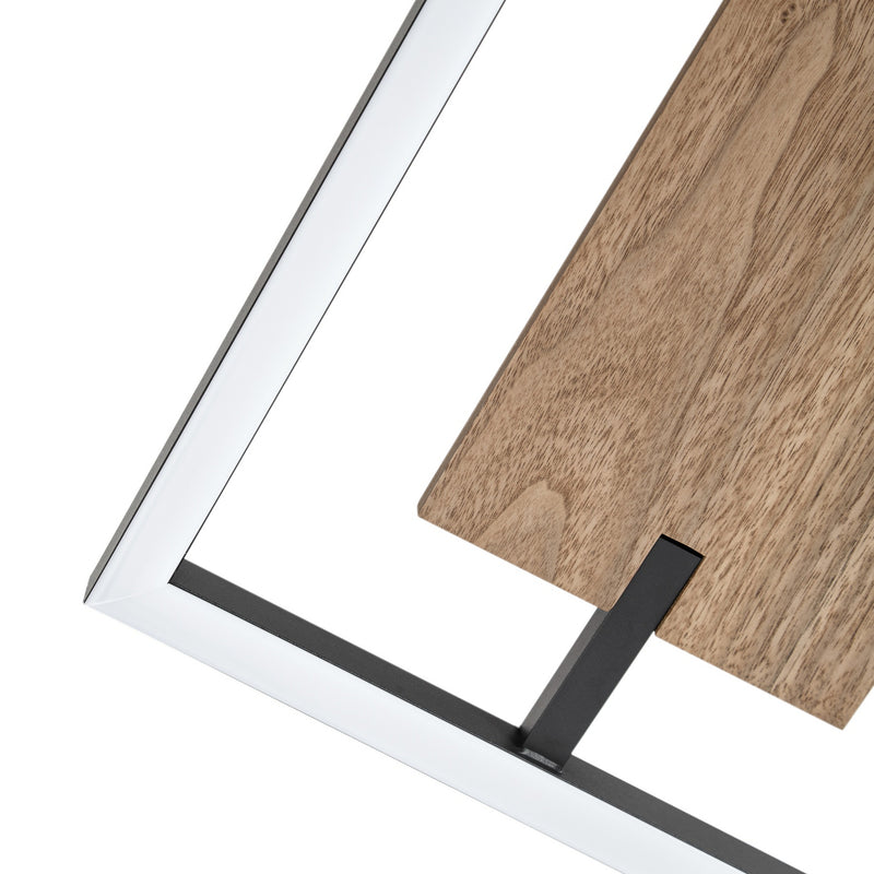 Lucande Deckenleuchte Vectra LED Lampe dimmbar Holz schwarz 100x30cm 3000K - 4255830910999