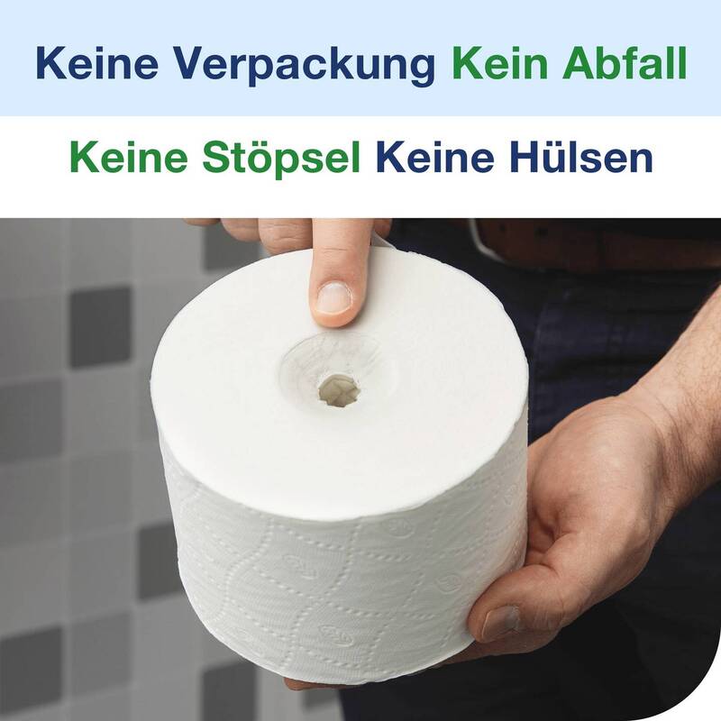 Tork T7-System Spender für 4 Rollen hülsenloses Toilettenpapier Weiß - 7322542403679