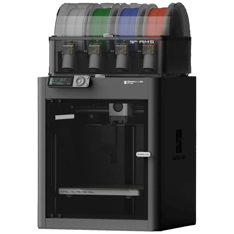 BambuLab 3D Drucker P1S Combo FDM Heizbett integrierte Kamera App Schwarz 256mm - 6975337033165