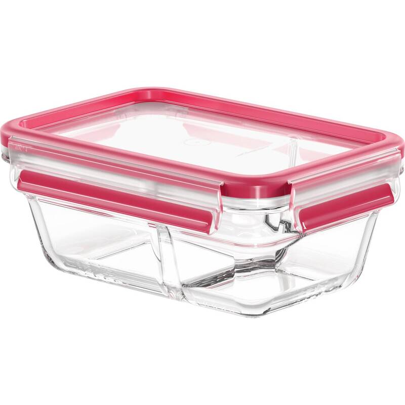 Emsa Clip&Close Glas-Vorratsdose 800 ml rechteckig transparent mit Klickversc... - 4009049537795