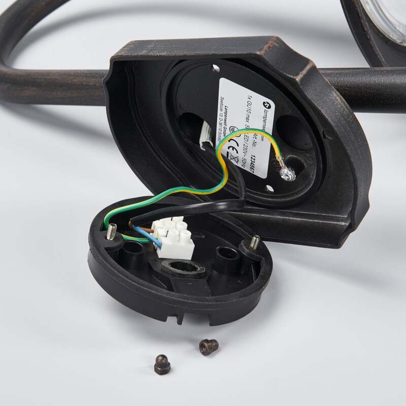 Lindby Außenwandleuchte Gartenleuchte Daphne LED Lampe dimmbar schwarz IP44 - 4251096533873