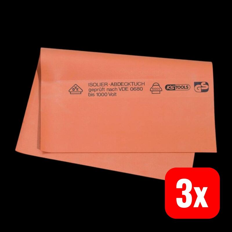 KS Tools Gummi-Abdecktuch Schutzisolierung reißfest 130mm 1,6mm Außenanwendung - 4042146542026