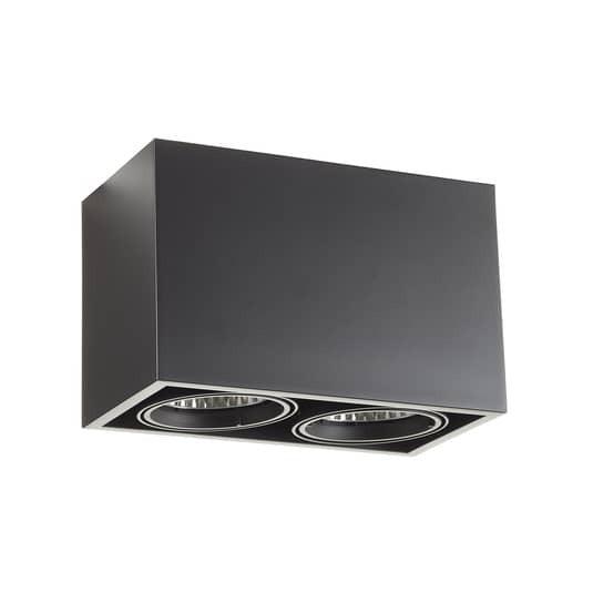 Arcchio Deckenleuchte Lampe LED Cirdan schwarz Aluminium Polycarbonat warmweiß - 4251096570922