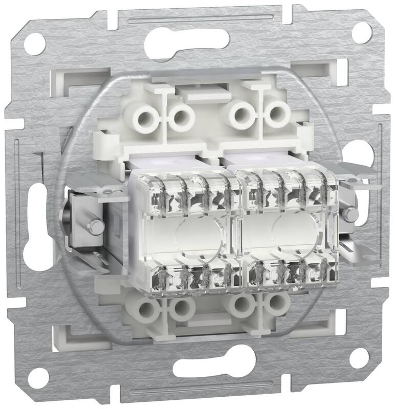 Schneider Electric RJ45-Datendose Asfora EPH4870121D Weiß RAL 9003 250V 10A - 3606486875797