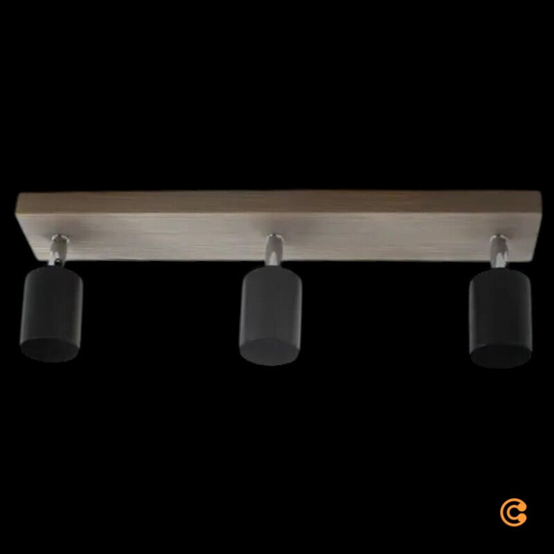 Envostar Alara Spot Deckenstrahler Leuchte 3-flammig Kiefer grau gebeizt GU10 - 4251911747805