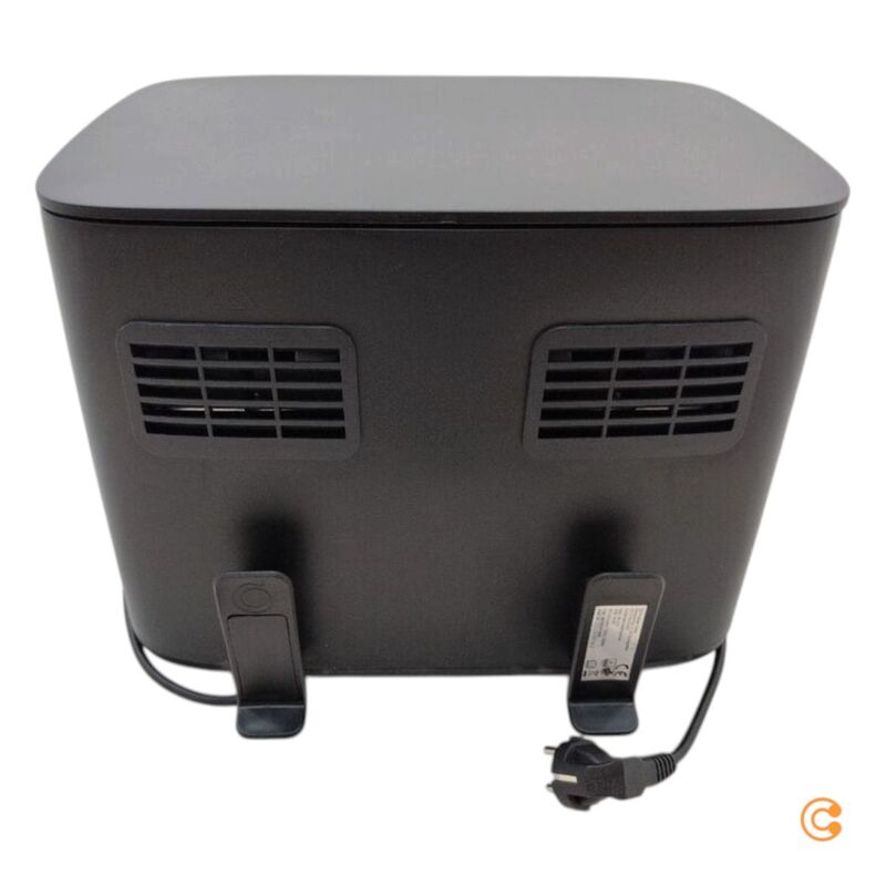 GourmetMaxx Heißluft-Fritteuse Doppelkorb 8l 2600W Fritteuse schwarz Edelstahl - 4067522073895