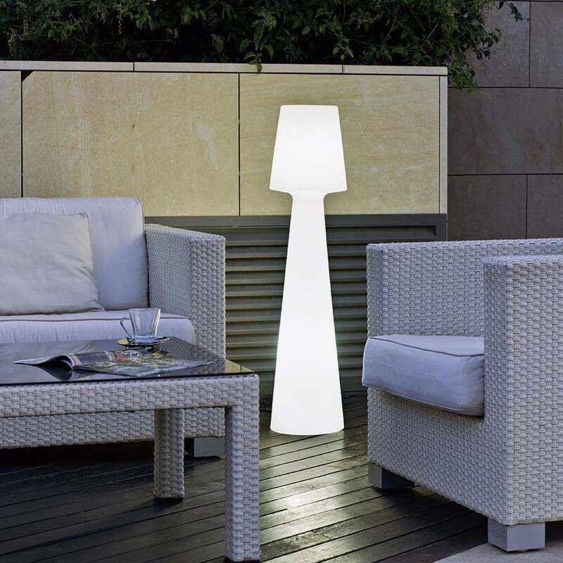 Newgarden Stehleuchte Lola LED Lampe warmweiß Gartenlampe 110cm IP65 weiß 1600lm - 8436542234184