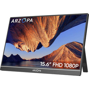 B-Ware Arzopa Portabler Monitor 15,6 Zoll Full HD 1920x1080 IPS HDMI USB-C schwarz 660g