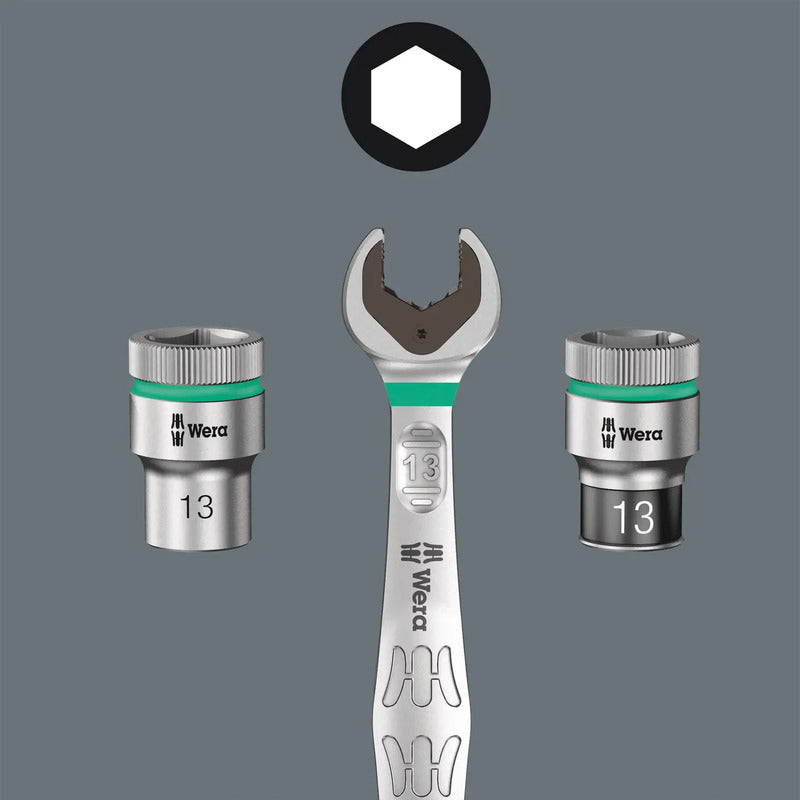 Wera Ring-Maulschlüssel-Satz Joker 5 5-teilig 8-19mm Doppelsechskantgeometrie - 4013288214171