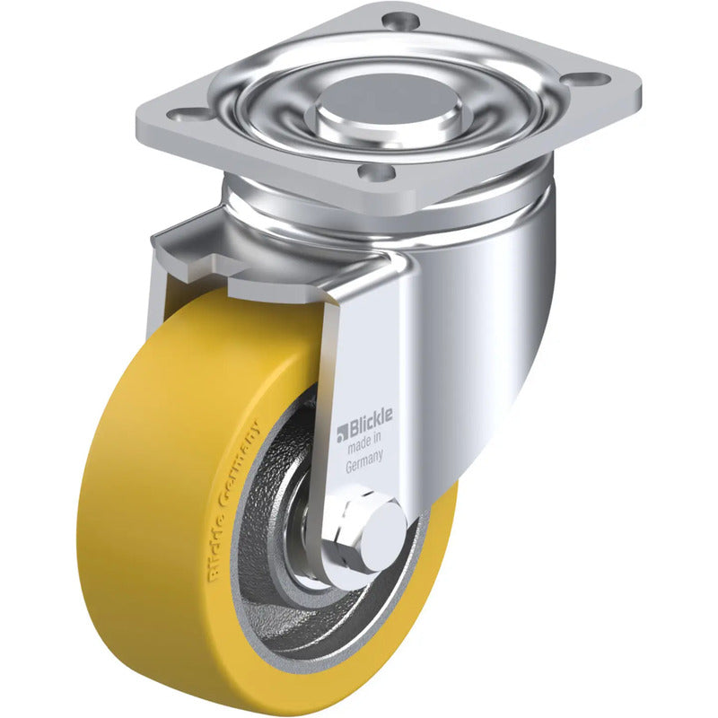 Blickle Lenkrolle 100mm Tragfähigkeit 450kg Anschraubplatte Rad Reifen - 4047526273637