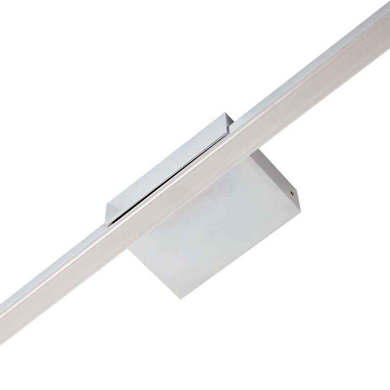 Lucande LED-Spiegellampe Kivana Wandleuchte chrom 120cm IP44 Badezimmerlampe - 4251911776454