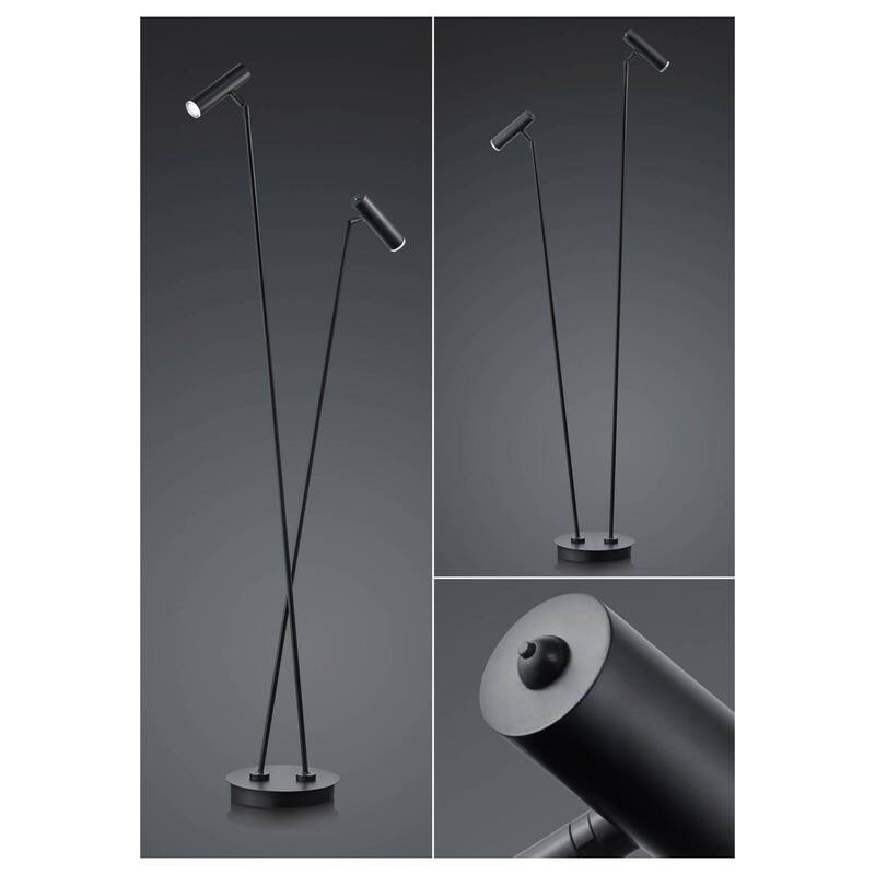 HELL Tom LED Floor Lamp, 2-bulb, Black - 4045542225845