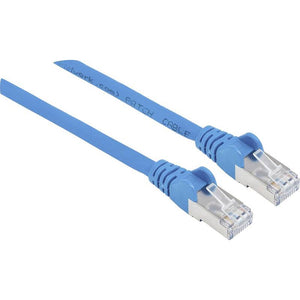 B-Ware Intellinet RJ45 Patchkabel CAT 6a S/FTP 30m Netzwerk Kabel halogenfrei blau 1 St