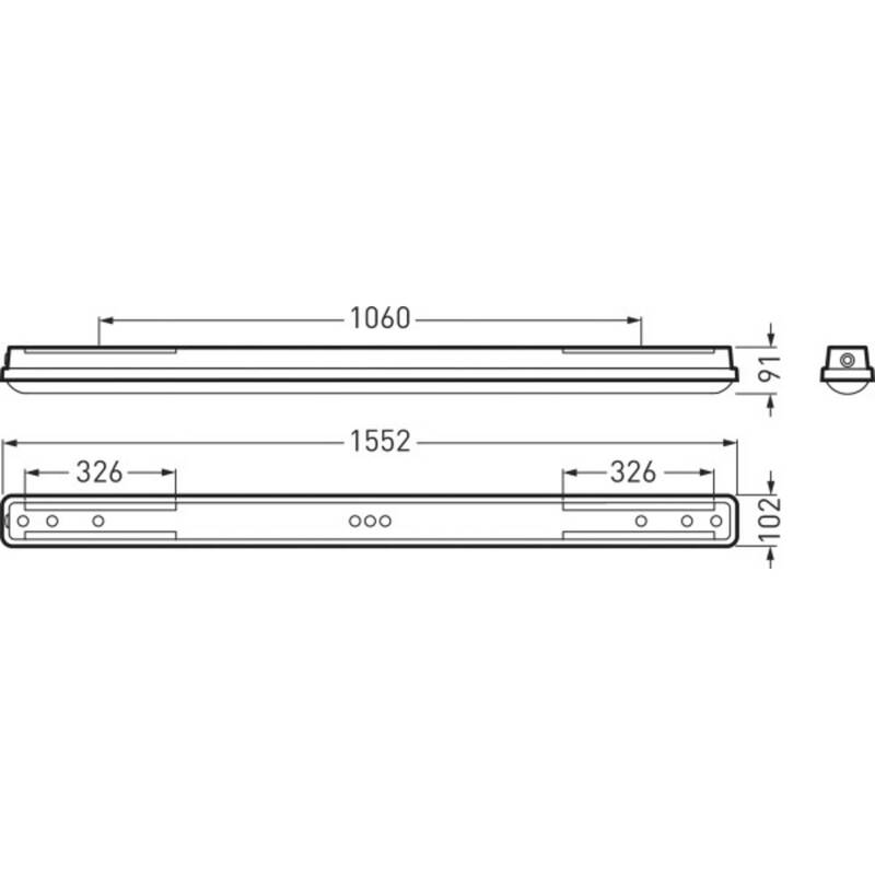 Trilux Feuchtraumleuchte Wannenleuchte LED Leuchte OleveonF 1.5 SIEHE TEXT/FOTO - 4018242409839