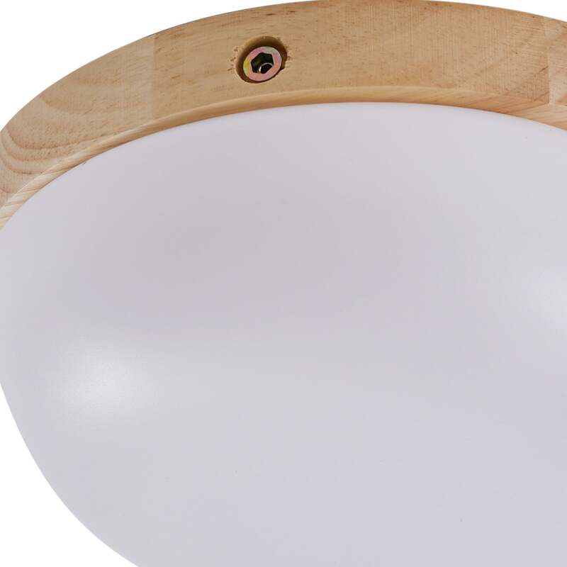 Lindby LED-Deckenleuchte Pilvi Wolke 50 cm 18 W Warmweiß Kunststoff Holz - 4251911792683