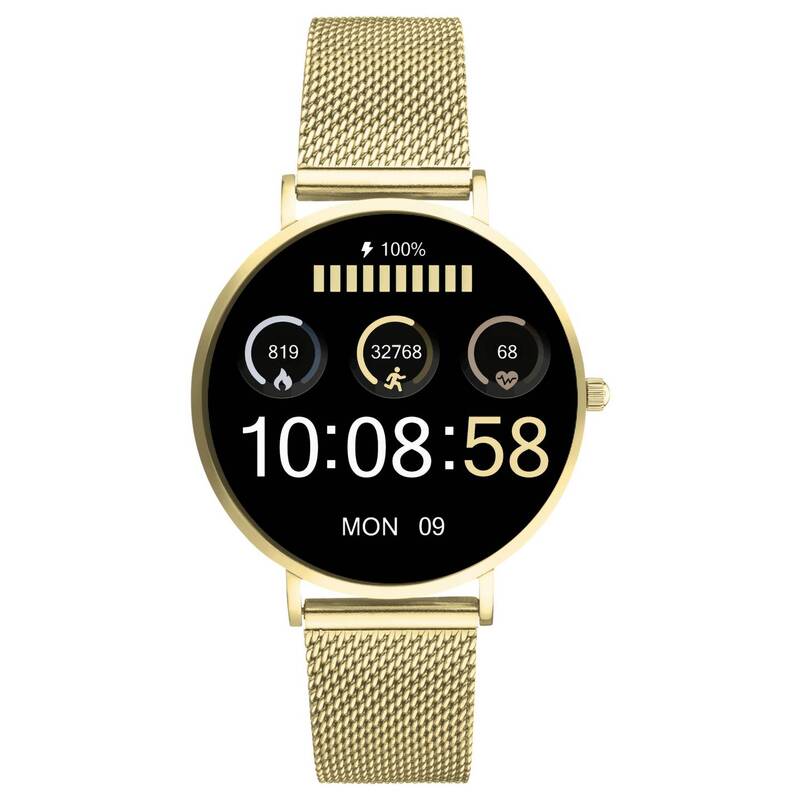 XCOAST Smartwatch Uhr SIONA 2 Nano Citrin Gold Fitness Tracker Damen Fitnessuhr - 4260449578324