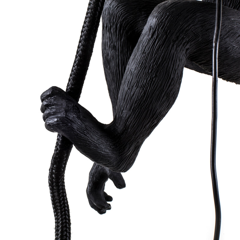 SELETTI Lampe Leuchte Monkey Lamp LED Hängelampe Hängelicht schwarz Kunstharz - 8008215149233