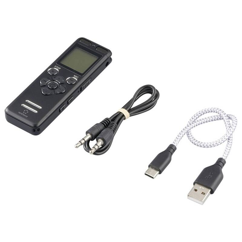 Renkforce RF-DVR-E36 Digitales Diktiergerät 25h Aufzeichnung Geräuschunterdrü... - 4064161394374