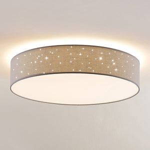 B-Ware Lindby Deckenlampe Deckenleuchte Ellamina LED hellgrau Textil Wohnzimmerlampe483