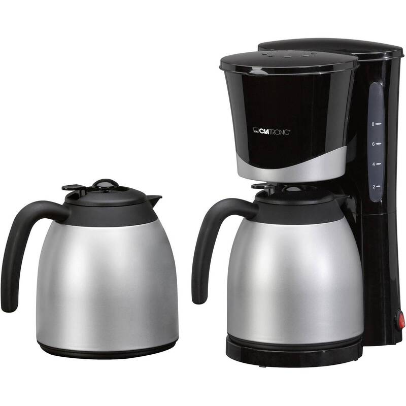 Clatronic Kaffeemaschine Filterkaffeemaschine Isolierkanne 870W schwarz 10Tassen - 4006160631265
