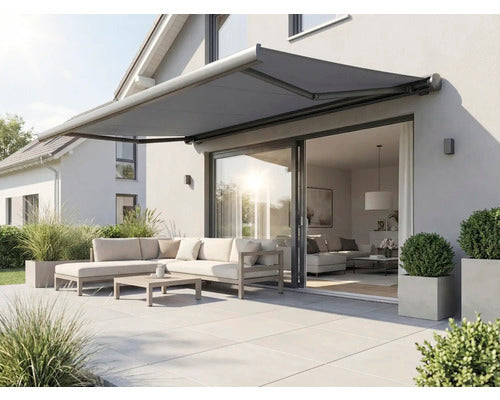 Kassettenmarkise Sonnino 4x3 elektrisch UV-beständig für Balkon Terrasse - 4306516022359