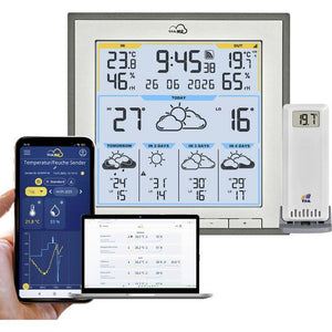 B-Ware TFA Dostmann WLAN-Wetterstation TFA.me ID-08 5 Tage Vorhersage max 50 Sensoren