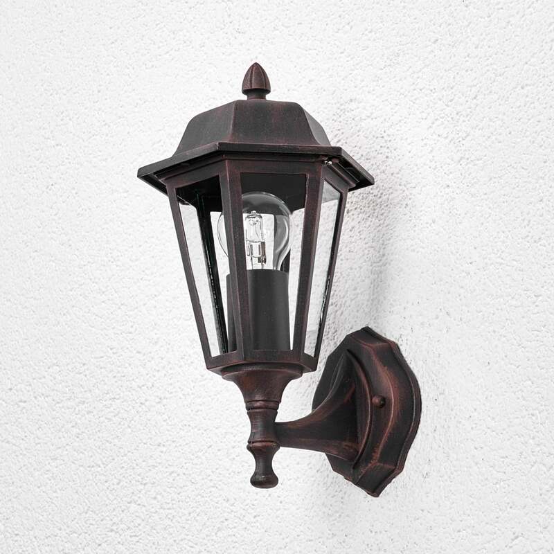 Lindby Außenwandleuchte Lamina LED Gartenlampe Wandleuchte dimmbar rost 31,3cm - 4251096500271