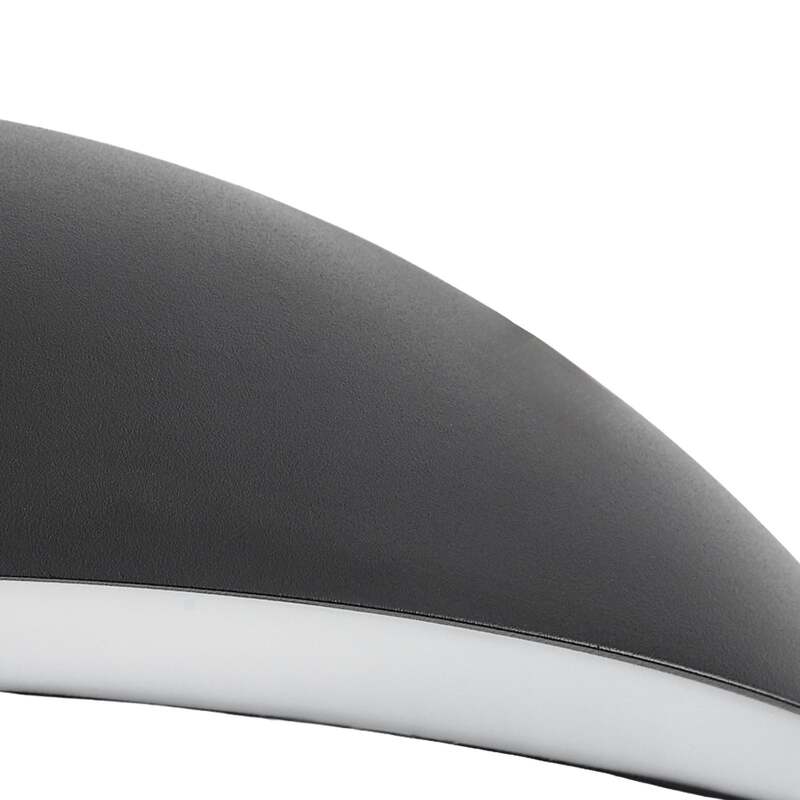 Lindby Außenwandleuchte Gartenleuchte Zerino LED Wandleuchte schwarz 34,5cm IP54 - 4255830911545