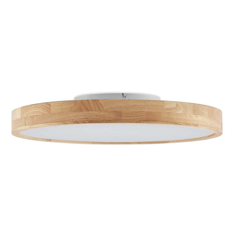 Lindby Deckenlampe Deckenleuchte LED Lanira Holz Fernbedienung dimmbar CCT - 4251911741575