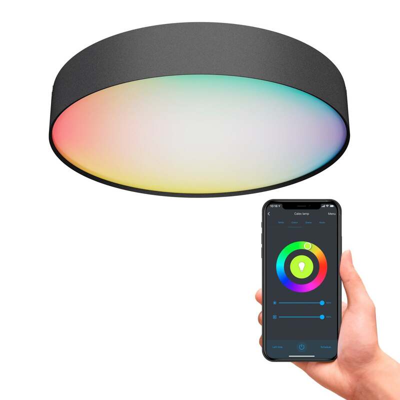 Calex LED-Deckenleuchte Leuchte Smart RGBW Ø 40 cm dimmbar Fabric - 8712879162865