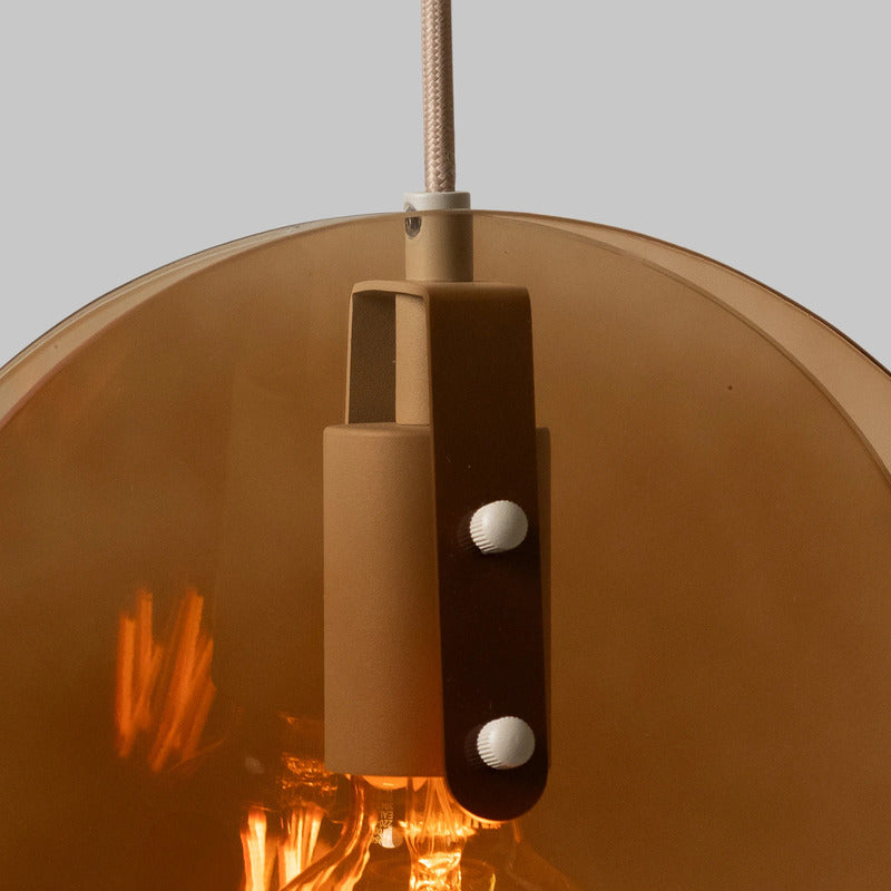 It's about RoMi Hängelampe Toledo LED Pendelleuchte Lampe bernstein Ø 25 cm - 8716248097703