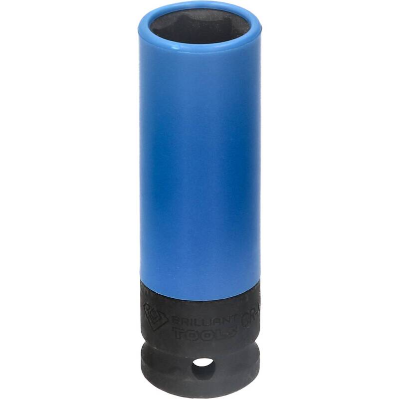 Brilliant Tools Kraft-Steckschlüsseleinsatz Sechskant 17mm 1/2" Chrom-Molybdän - 4042146844236