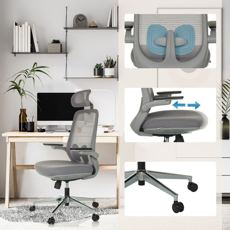 hjh OFFICE Bürostuhl Drehstuhl Stuhl GAREMA höhenverstellbar Lordosenstütze645 - 4064323045090