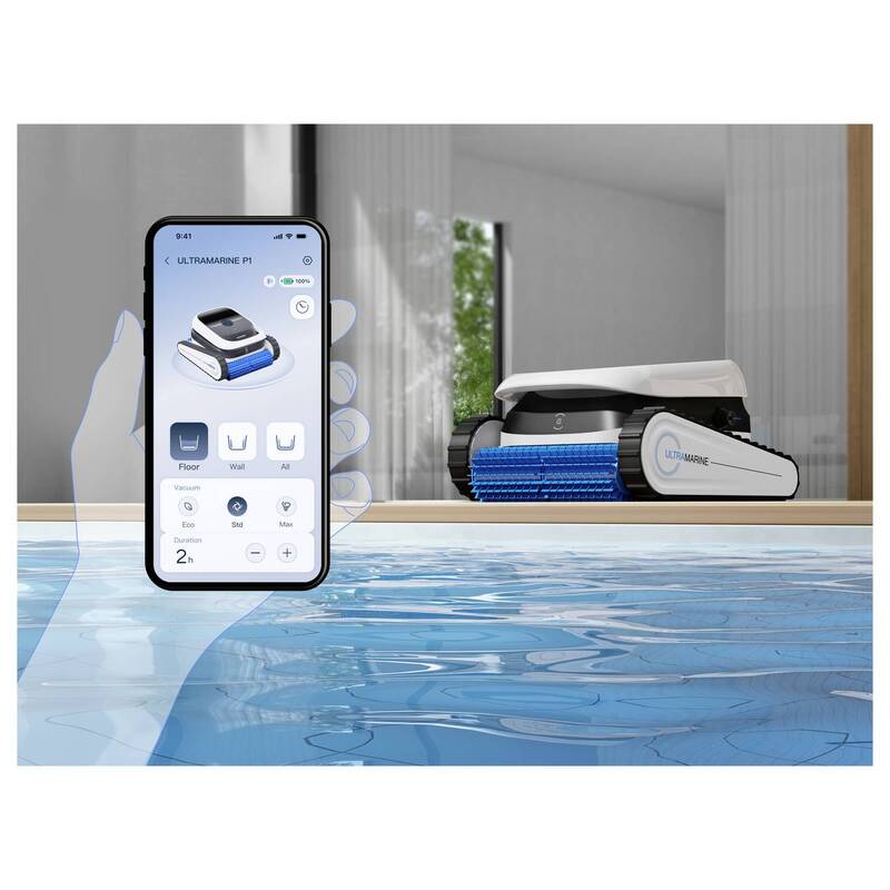 ECOVACS Poolroboter Pool Schwimmbadreiniger Ultramarine P1 Reinigung Weiß - 6970135038503