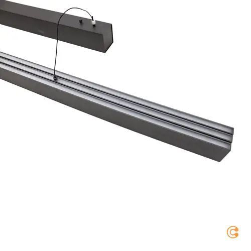 Paul Neuhaus Adriana Square LED Hanging Light, Grey, up/down - 4012248398548