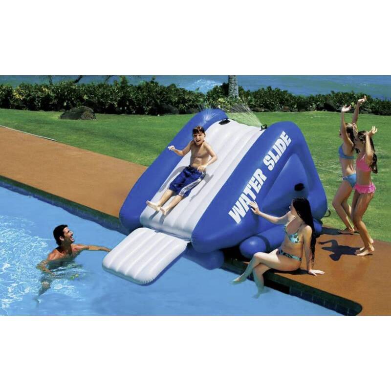 Intex Wasserrutsche 58849NP Wasserbahn Rutsche für Kinder 333x206x117cm blau - 6941057403595