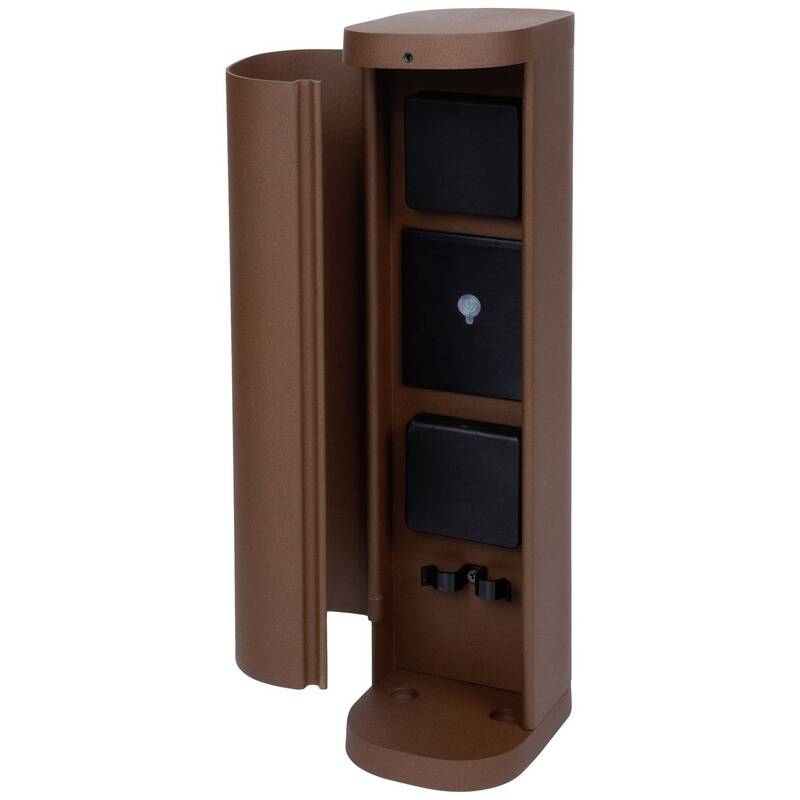 BOLD Volo Gartensteckdose WLAN 2fach Rost Aluminium 3680W App steuerbar - 4260663519493